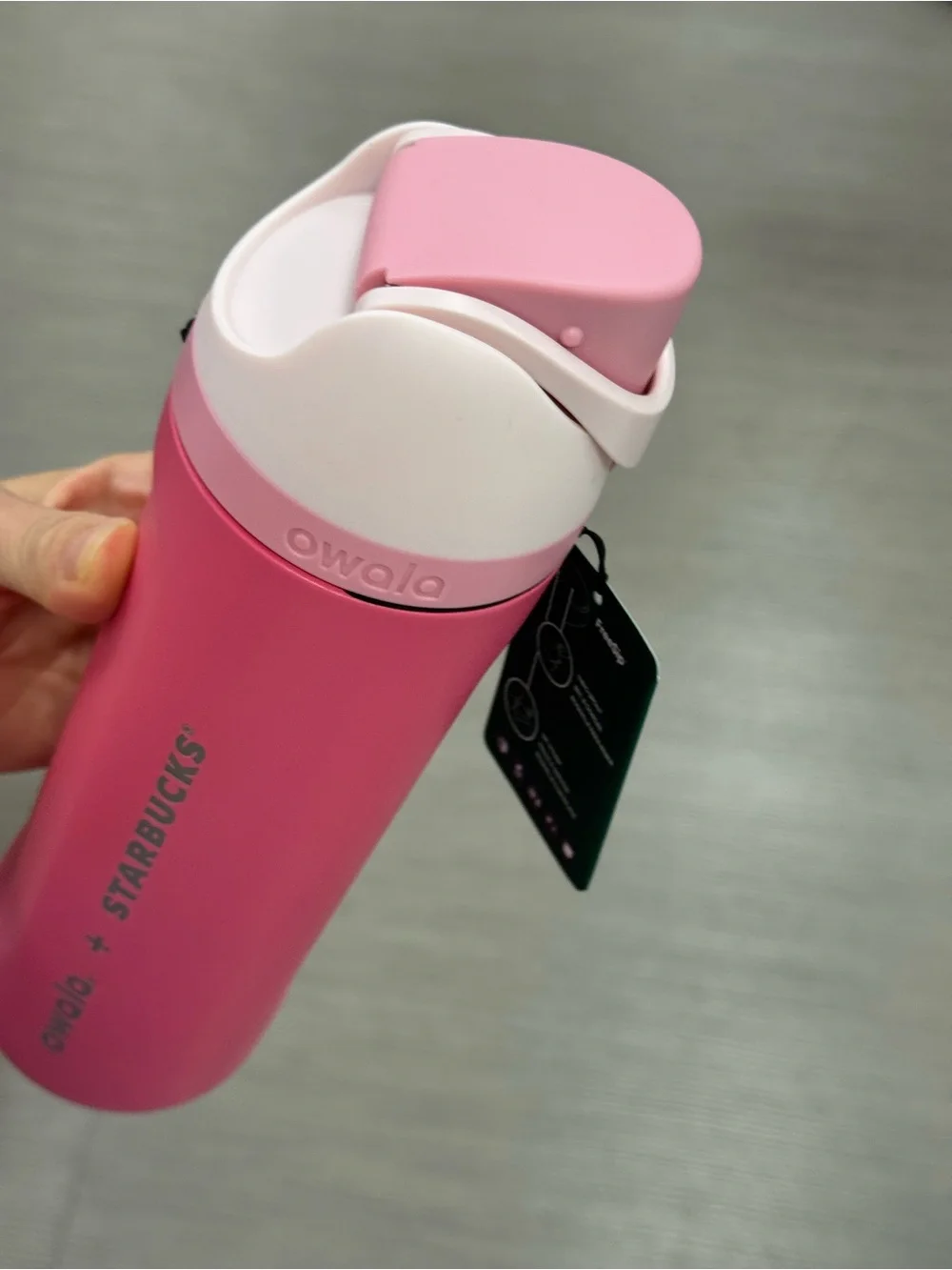Starbucks Pink Owala Insulated Travel Bottle 24oz